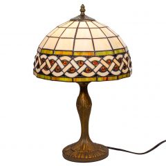 Celtic Amber Gem Stone Lamp