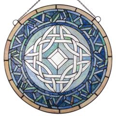 Celtic Star Stained Glass Window