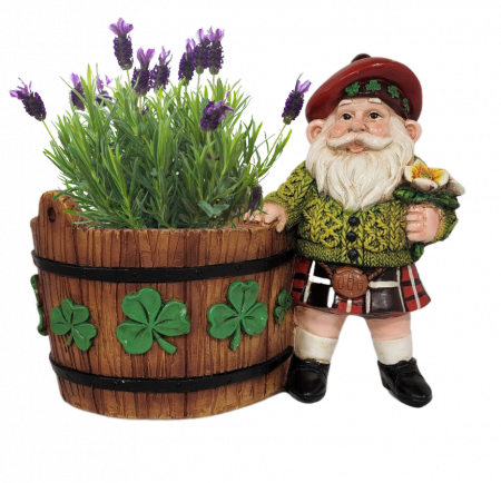 Irish Garden Statue - Gnome - Pot of Gold