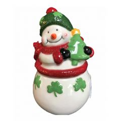 Irish Snowman Trinket Holder