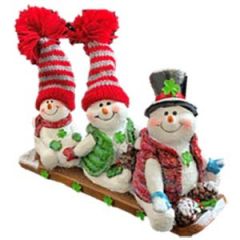 Down the Chute We Go Snowmen Figurine